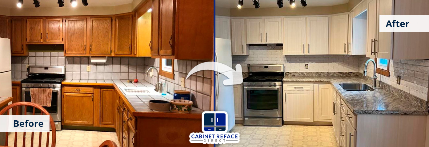 Before and After Kitchen Cabinet Refacing Job in New York