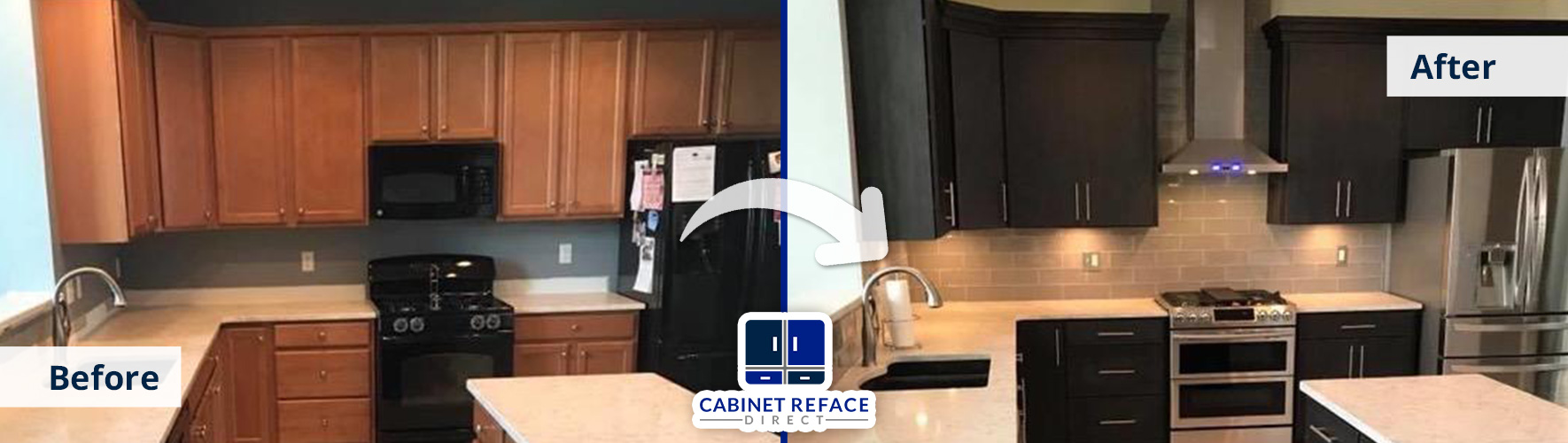 Image Showing How To Reface Cabinets Turning a Simple Kitchen Turned Into Its Modern, Sleek Version