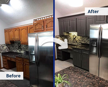 Old Wooden Cabinets Turn Into Their Modern Versions With Cabinet Refacing Instead of Painting