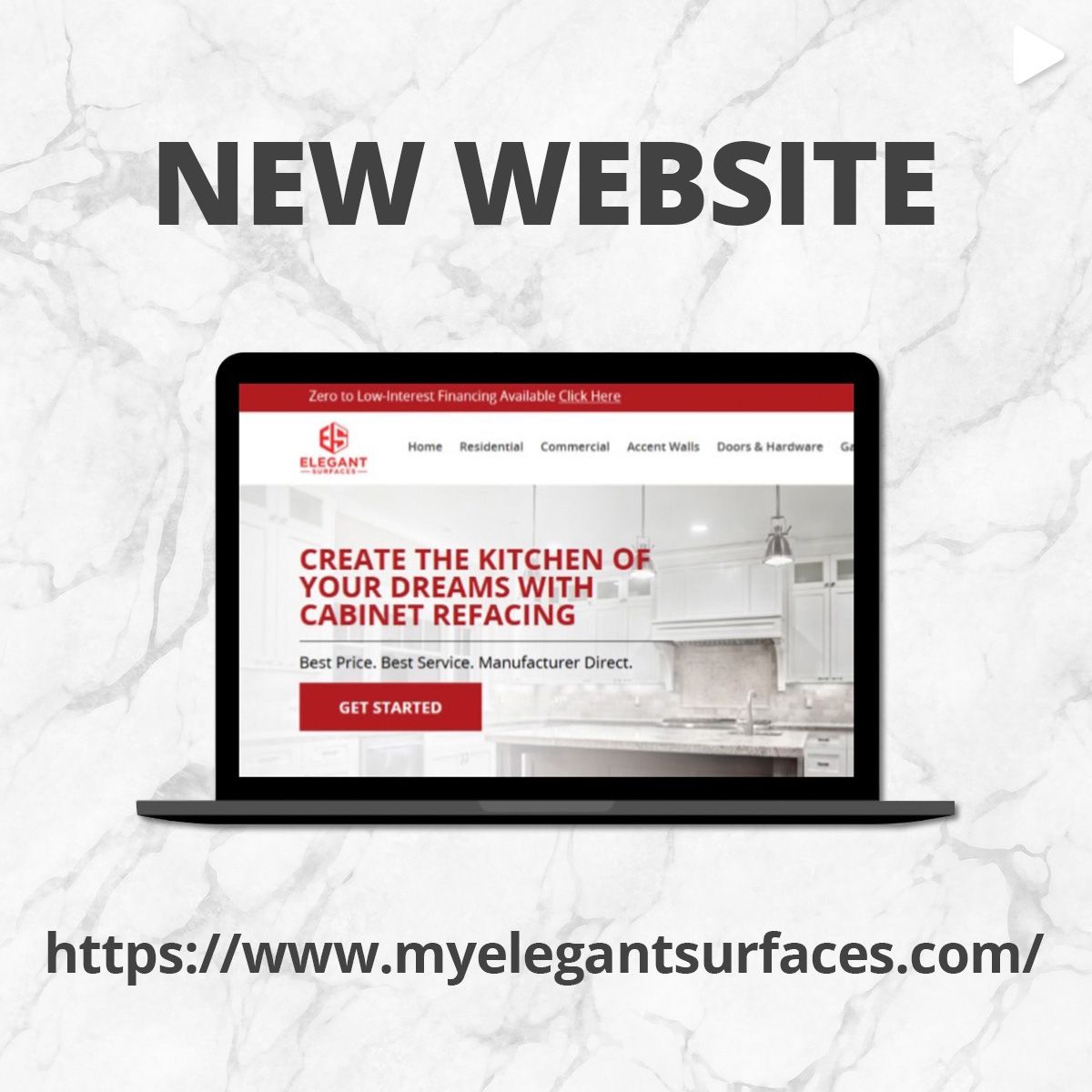 Elegant Surfaces Responds To Increased User Demand Launching New Website With Enhanced Digital Presence