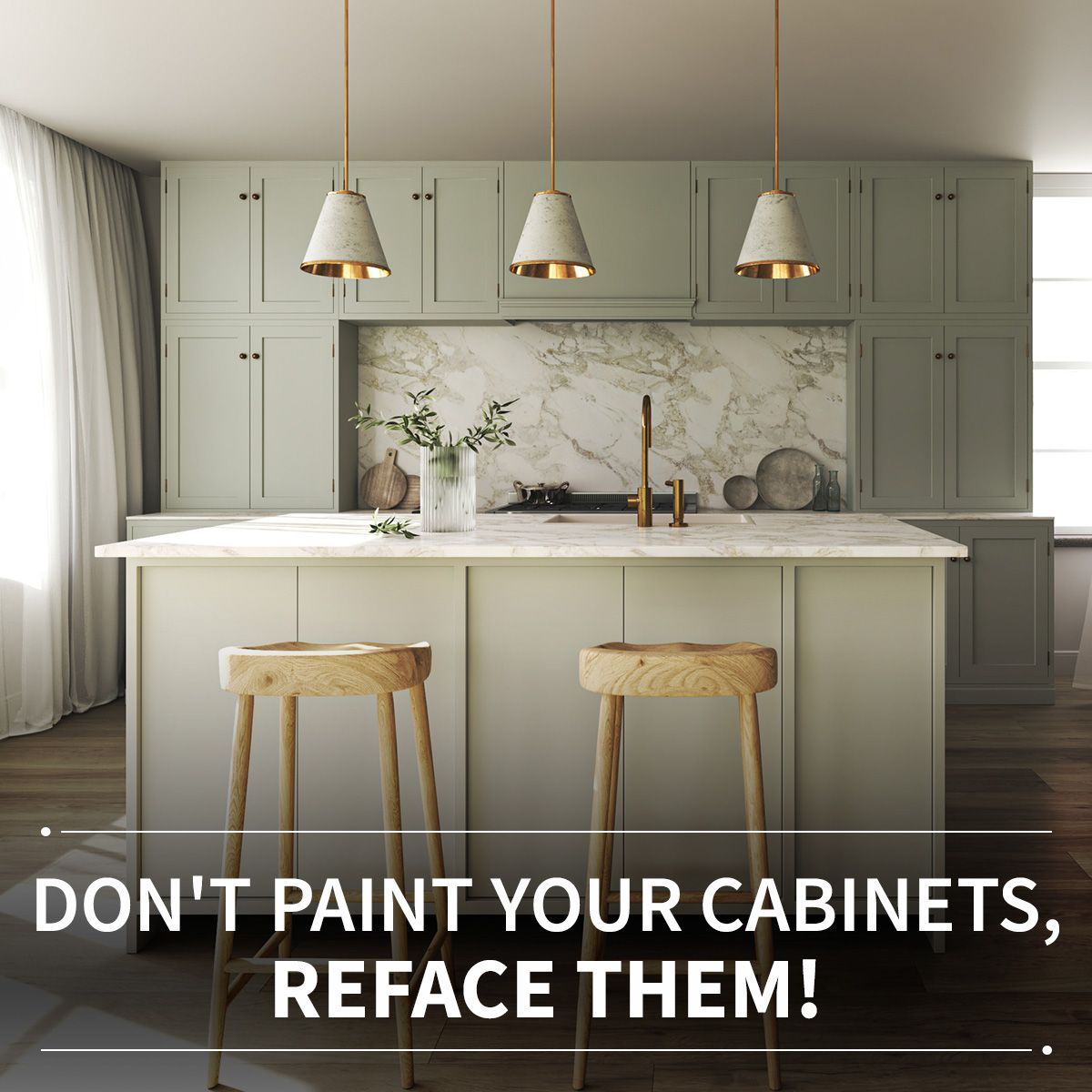 Don't Paint Your Cabinets, Reface Them!